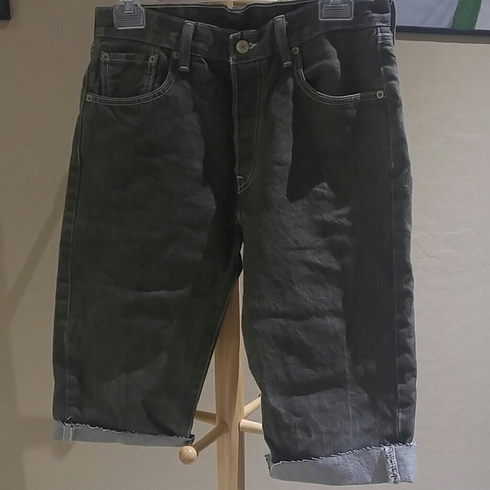 Green Levi Shorts